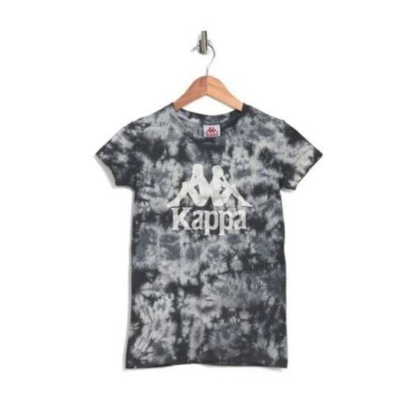 Kappa Active Women's Authentic Caspra Tie Dye Tee In Black & White Medium $50 - Picture 3 of 5